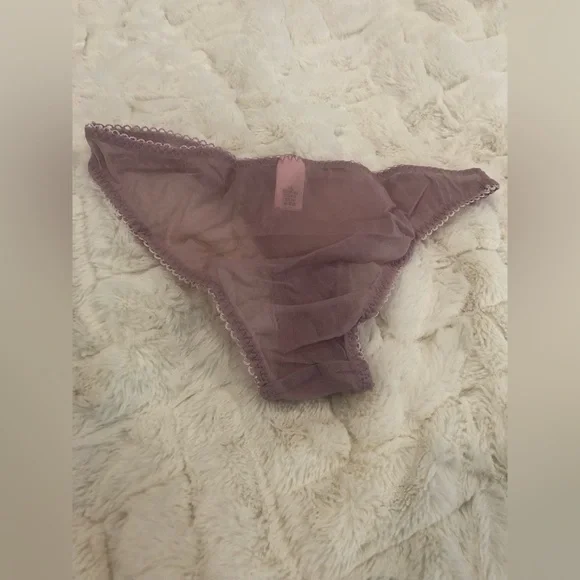 VERY SEXY Victoria’s Secret Small completely sheer lace trim halter babydoll set - Picture 10 of 12